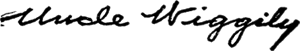Uncle Wiggily Signature