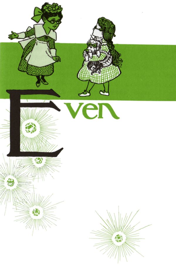 Dorothy meeting Emerald City citizen Dorothy meeting Emerald City citizen