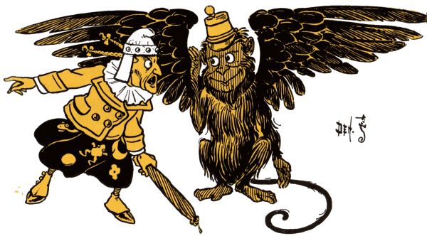 The Monkey's leader and the Witch. The Monkey's leader and the Witch.