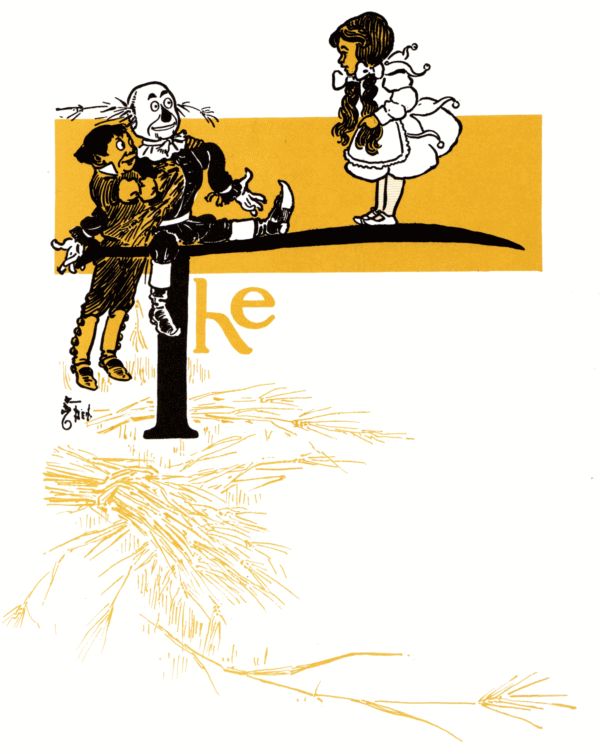 The Scarecrow being restuffed The Scarecrow being restuffed