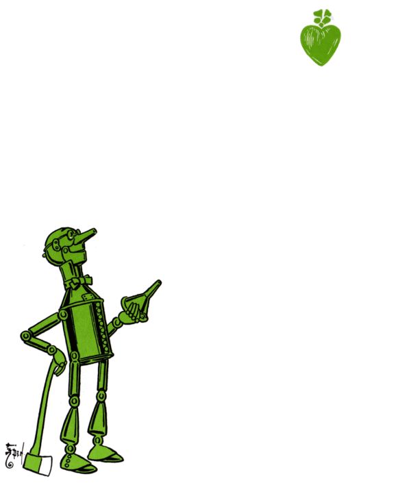 Tinman looking at a heart Tinman looking at a heart