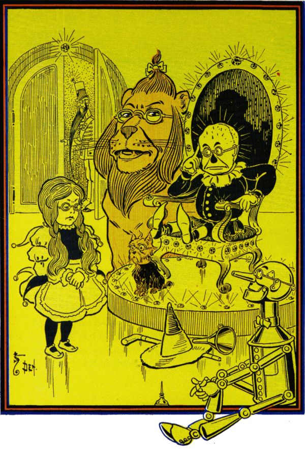 The Scarecrow sat on the big throne. The Scarecrow sat on the big throne.