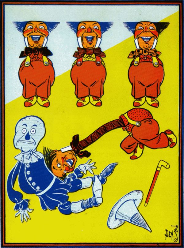 The Head shot forward and struck the Scarecrow. The Head shot forward and struck the Scarecrow.