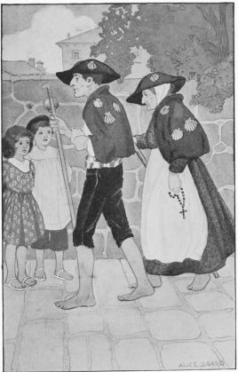 PILGRIMS ON THE WAY TO SANTIAGO. PILGRIMS ON THE WAY TO SANTIAGO.