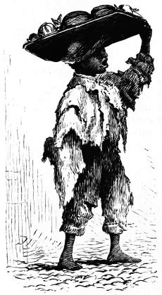 Tom with board of melons on head