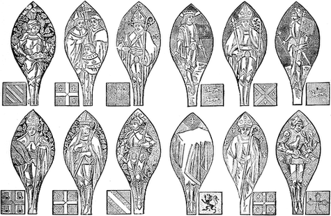 Peers of France at the Coronation of Louis XI. The Peers of France at Reims