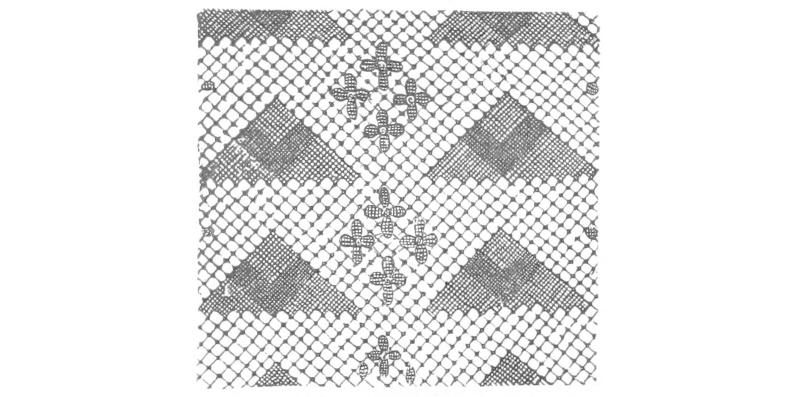 Lace with crosses and triangles Lace with crosses and triangles