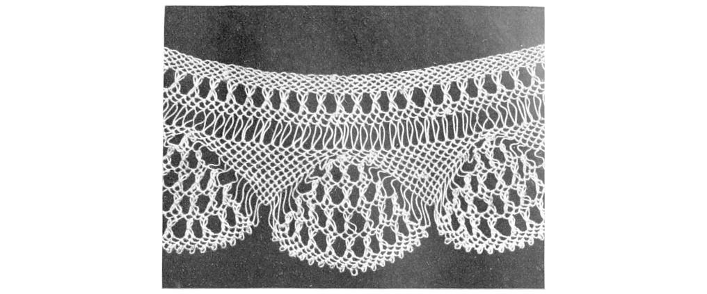 Lace edging with fan shapes Lace edging with fan shapes