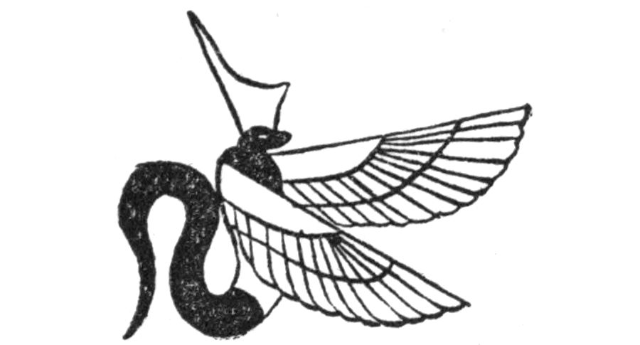 Winged serpent symbol of lower Egypt Winged serpent symbol of lower Egypt