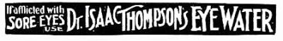 THOMPSON'S EYE WATER